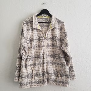 Vintage Woolrich Fair Isle Winter Ski Full Zip Jacket